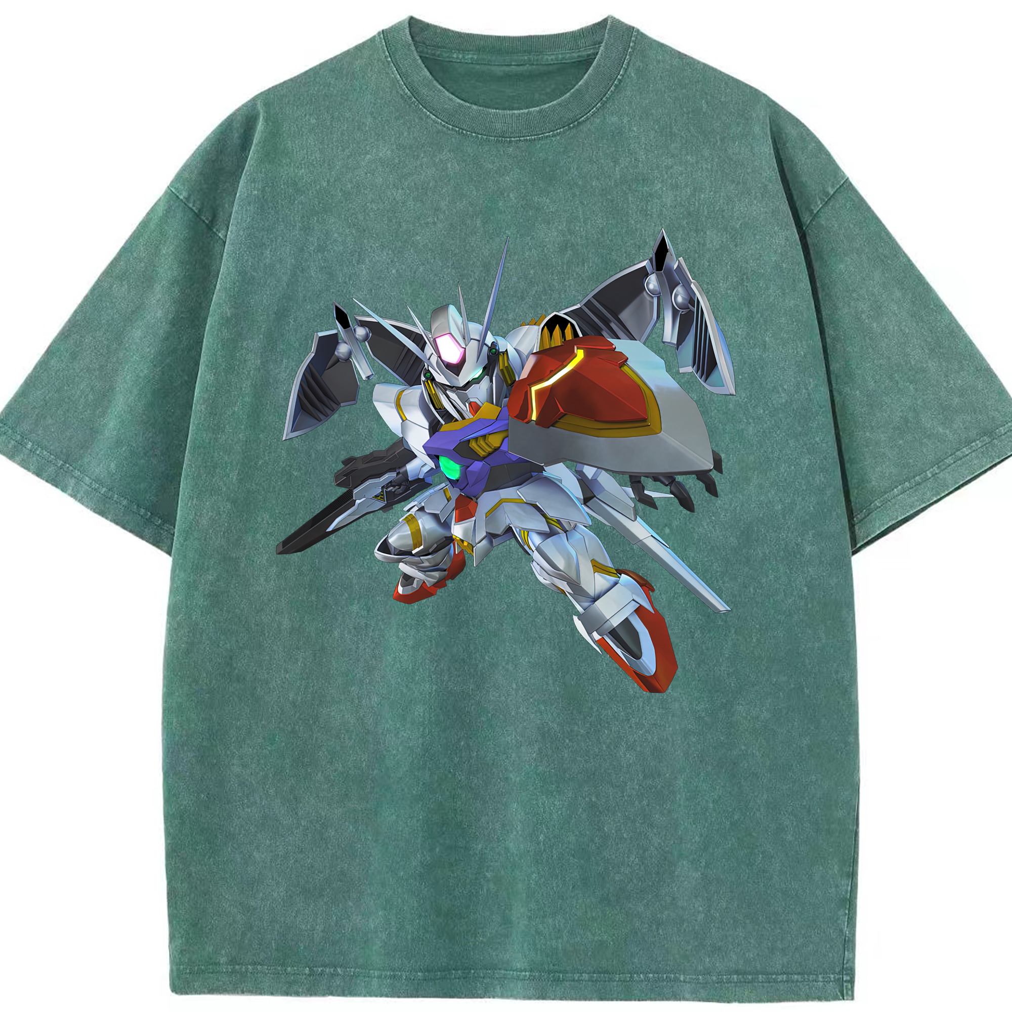 （画像用） 機動戦士ガンダム Mobile Suit Gundam 綿100% ヴィンテージ風 半袖Tシャツ（フロントプリント）